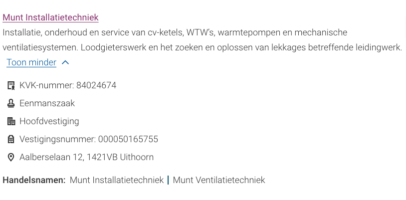 KVK register